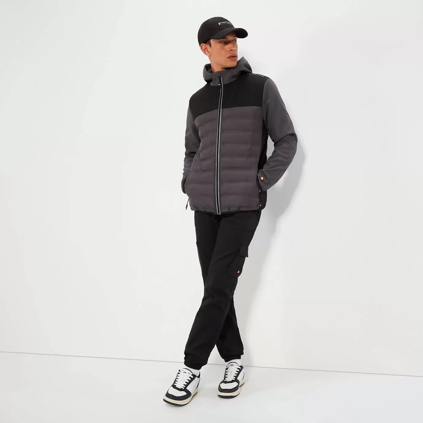 Ellesse Fitness | Jackets & Coats-Men's Aurunci Jacket Dark Grey