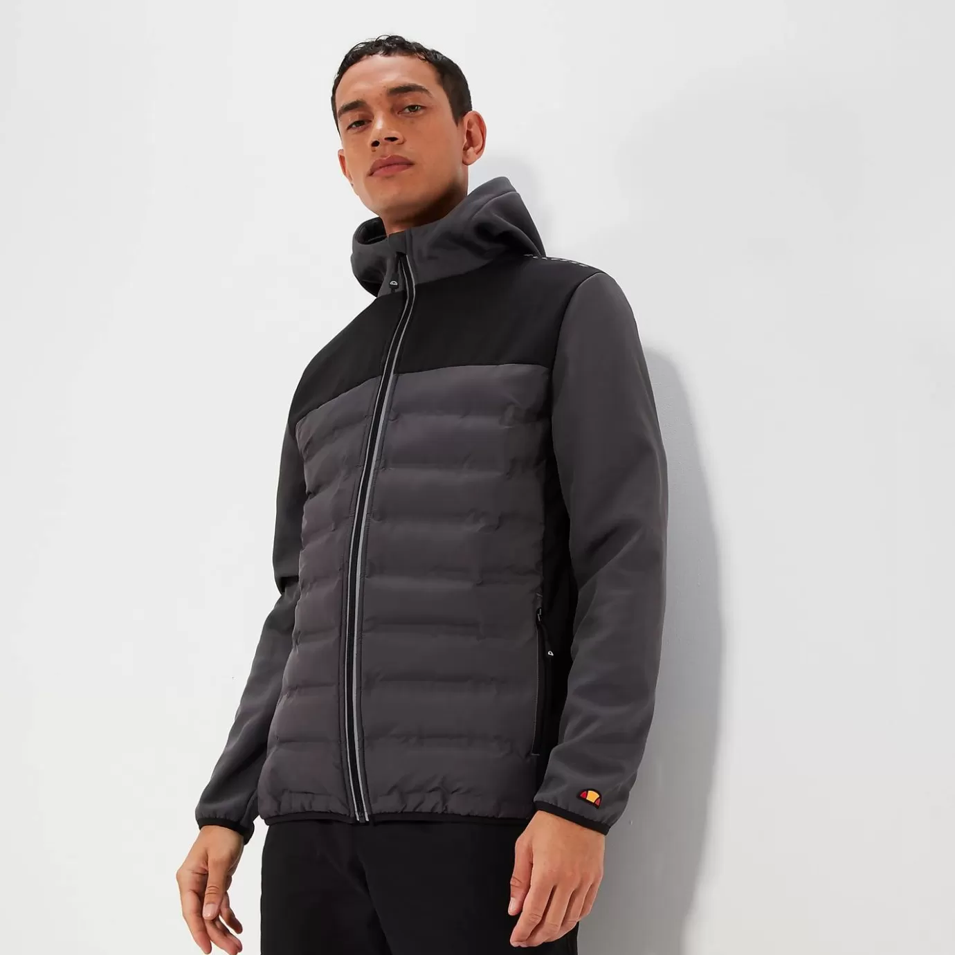 Ellesse Fitness | Jackets & Coats-Men's Aurunci Jacket Dark Grey