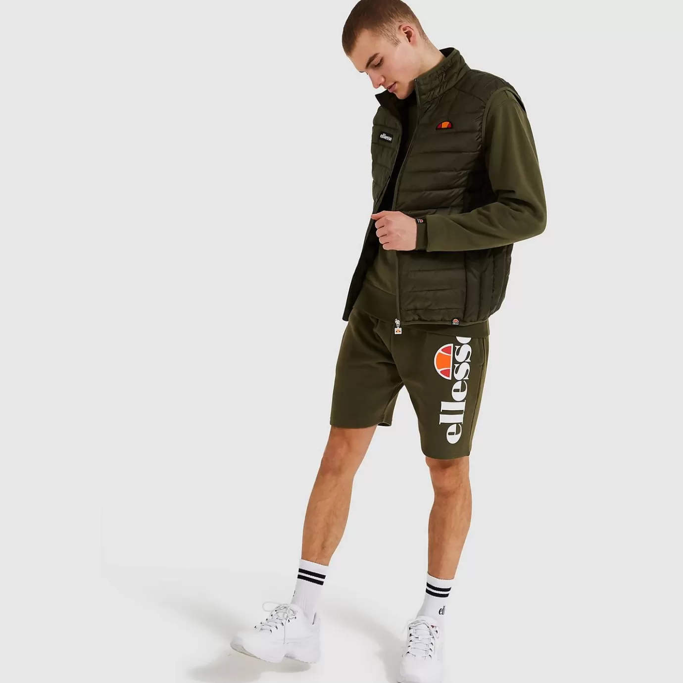 Ellesse Ellesse ICONS | Jackets & Coats | All Clothing-Men's Bardy Gilet Khaki