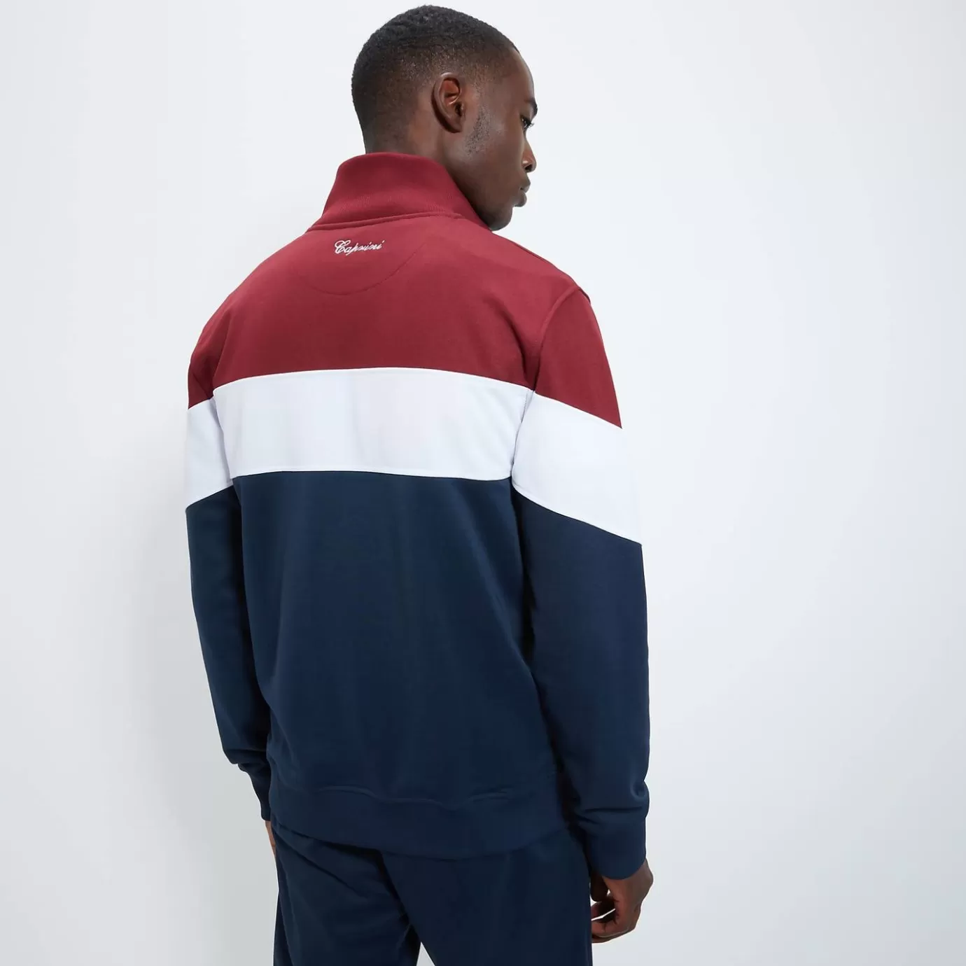 Ellesse Tracksuits | All Clothing-Men's Caprini Track Top Burgundy/Navy