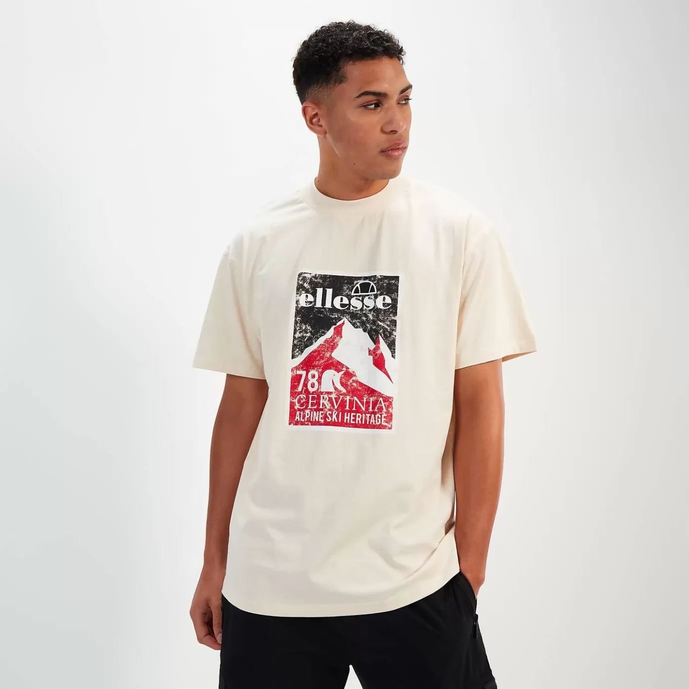 Ellesse T-shirts | All Clothing-Mens Champa Tee Off White