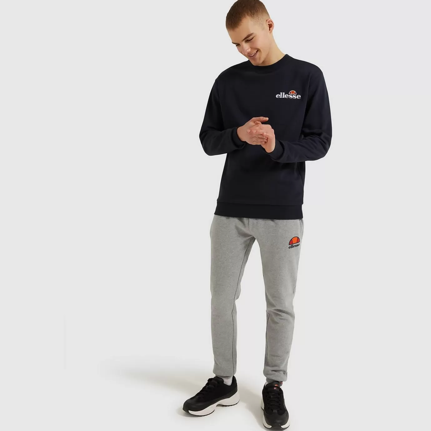 Ellesse Hoodies & Sweatshirts-Men's Fierro Sweatshirt Navy