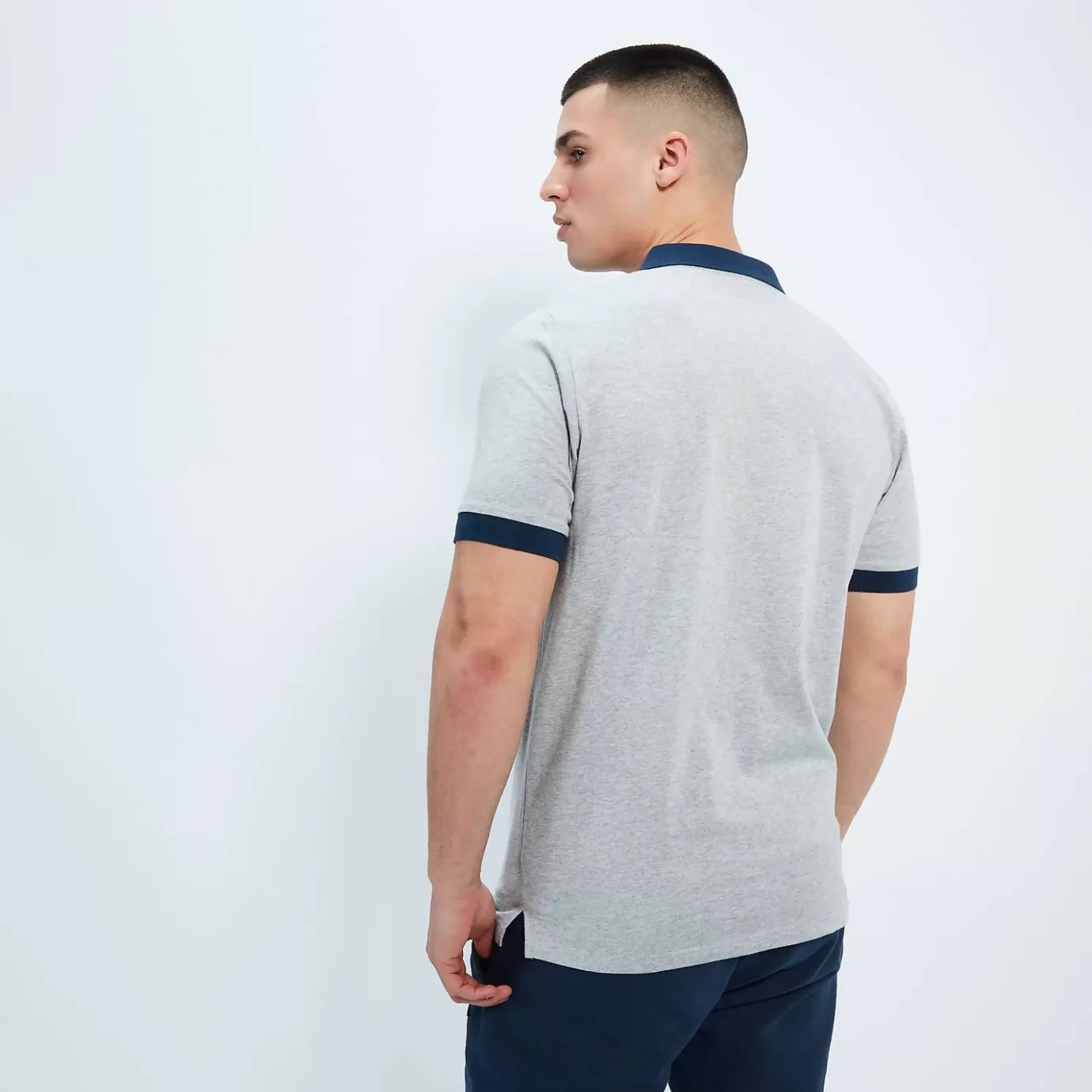 Ellesse All Clothing-Mens Lessepsia Polo Grey Marl