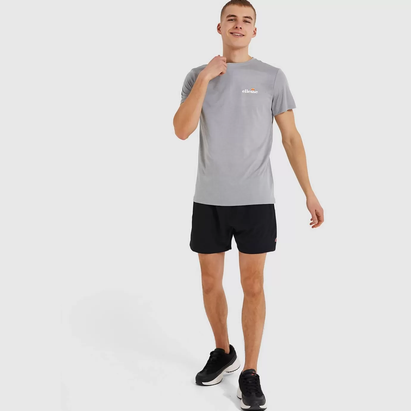 Ellesse Fitness | T-shirts-Men's Malbe T-Shirt Grey Marl