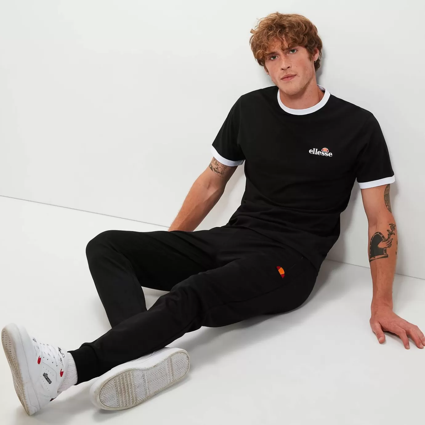 Ellesse T-shirts | All Clothing-Men's Meduno Tee Black