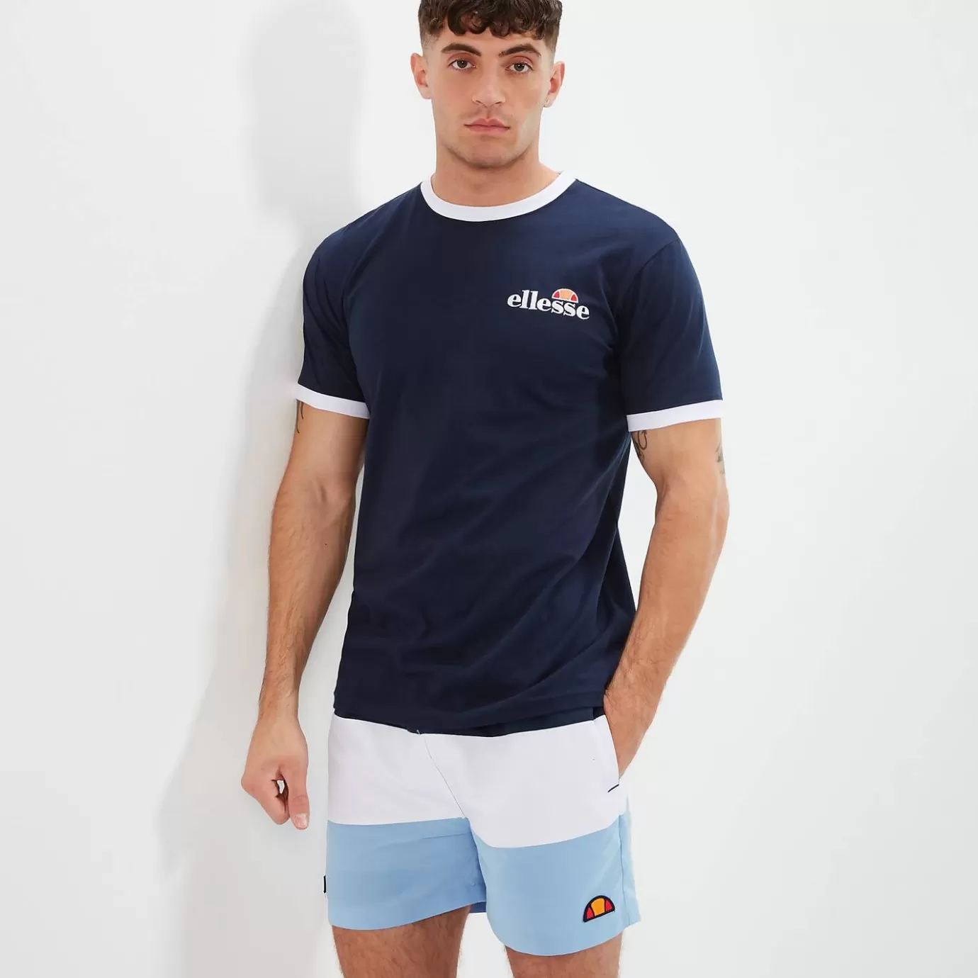 Ellesse T-shirts | All Clothing-Men's Meduno Tee Navy