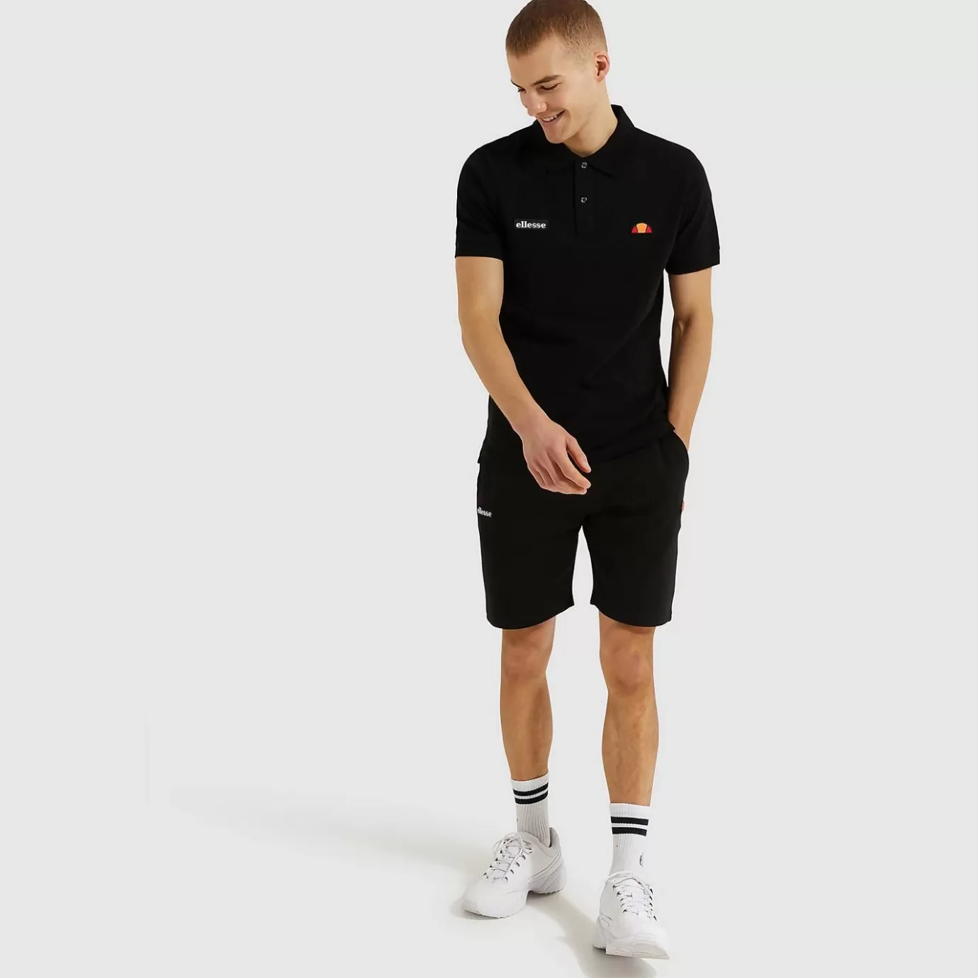 Ellesse Ellesse ICONS | Golf | Polos | T-shirts | All Clothing-Men's Montura Polo Shirt Black