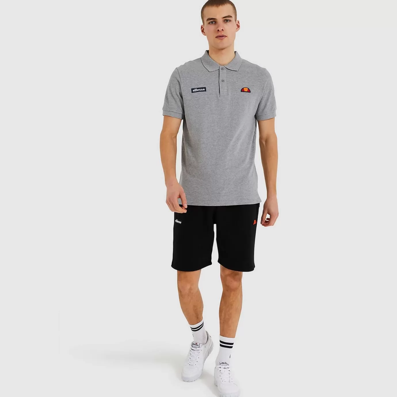 Ellesse Golf | Polos | T-shirts-Men's Montura Polo Shirt Grey Marl