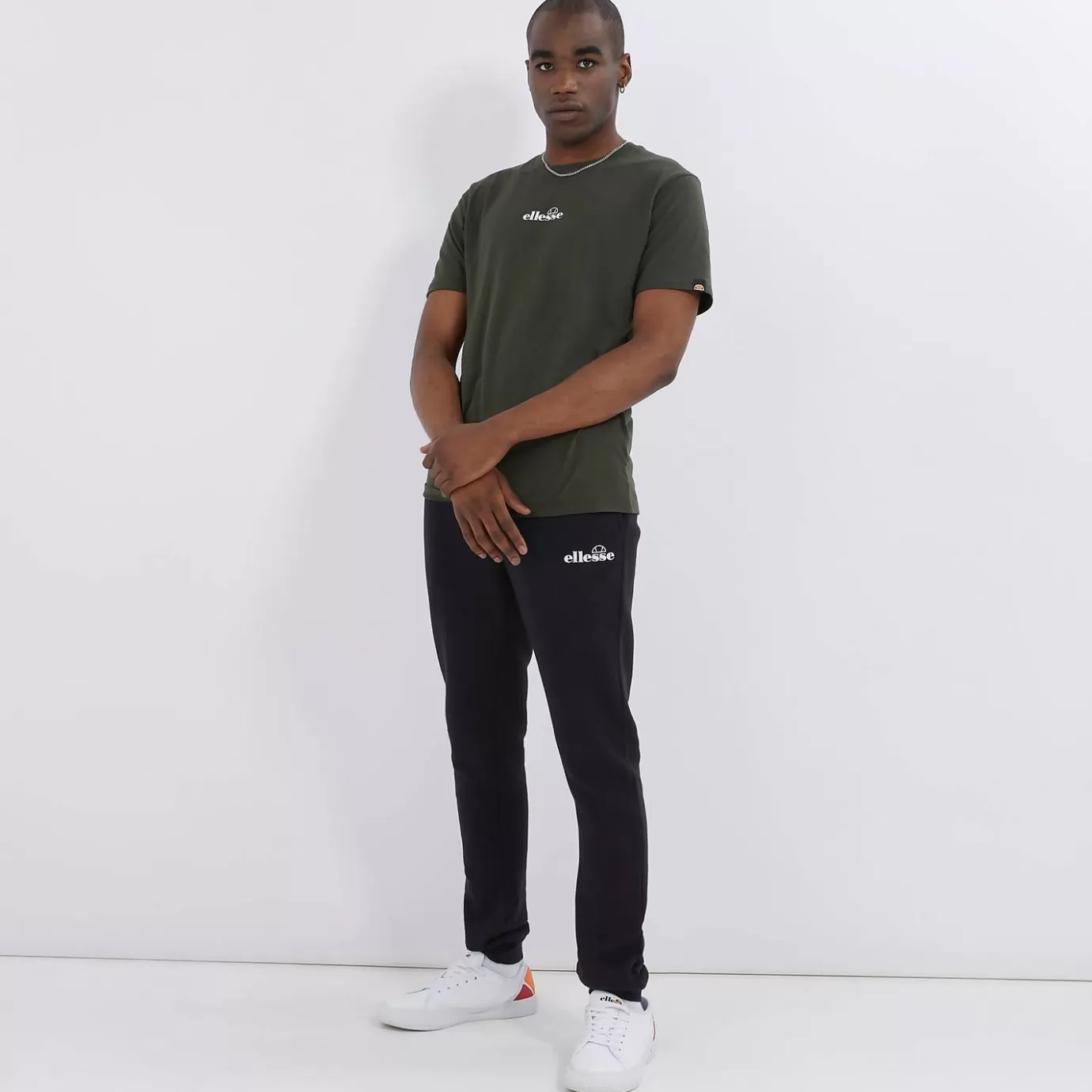 Ellesse T-shirts-Men's Ollio Tee Dark Green