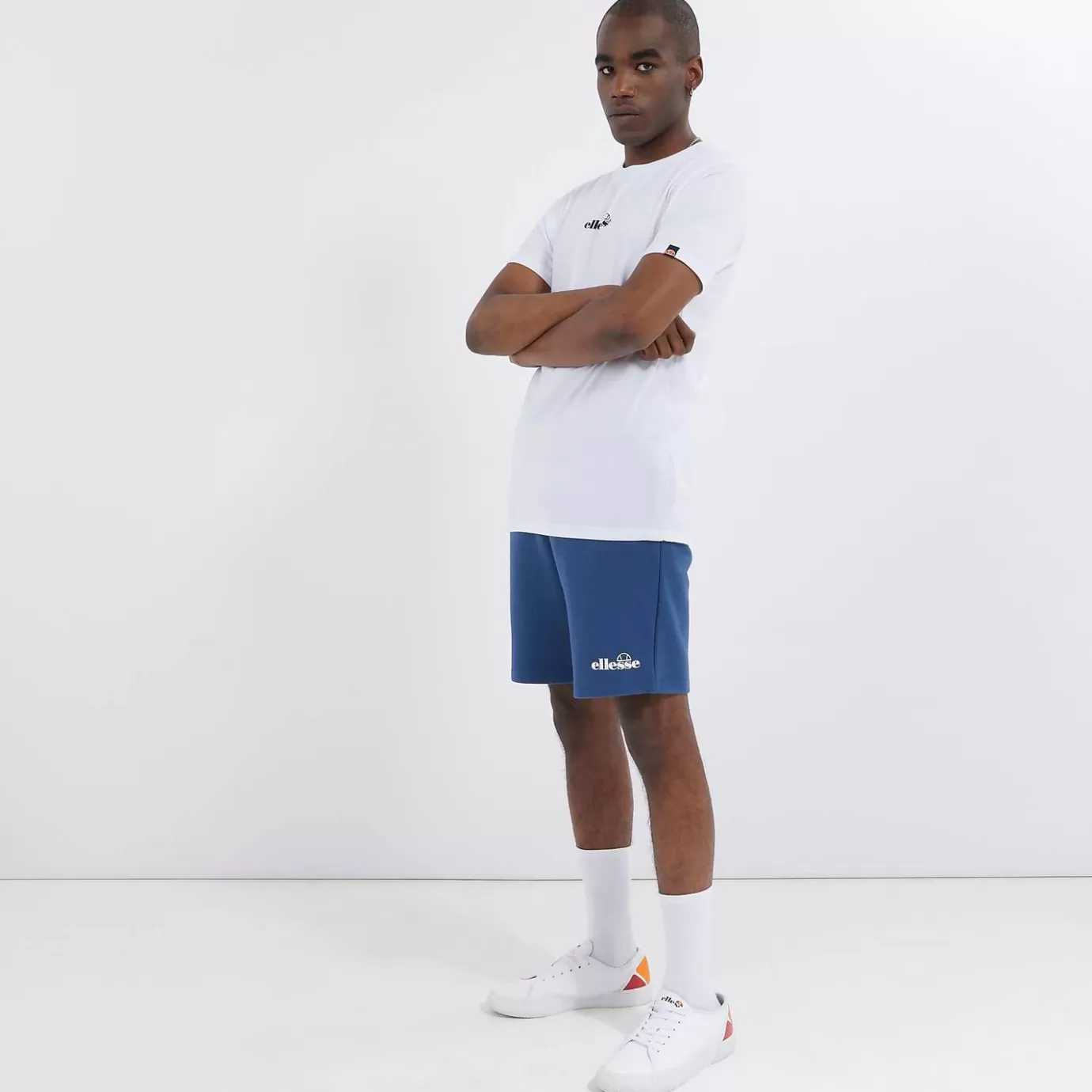 Ellesse T-shirts | All Clothing-Men's Ollio Tee White