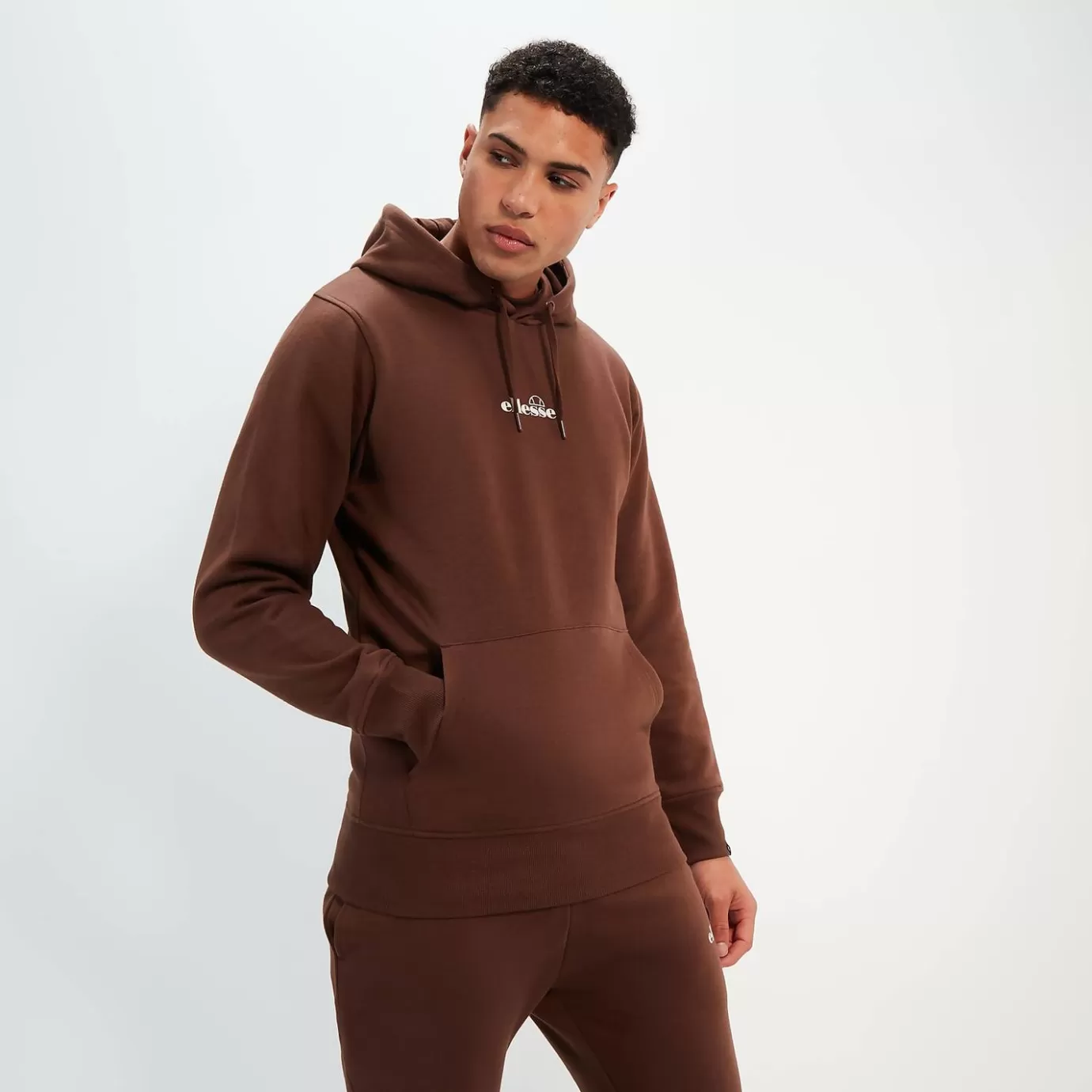 Ellesse Hoodies & Sweatshirts-Men's Pershuta OH Hoody Dark Brown