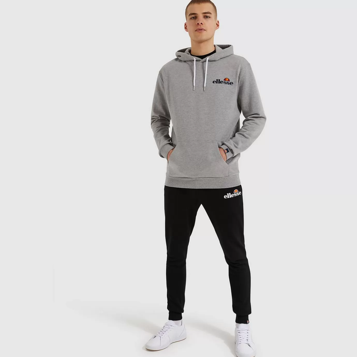 Ellesse Hoodies & Sweatshirts-Men's Primero Hoody Grey