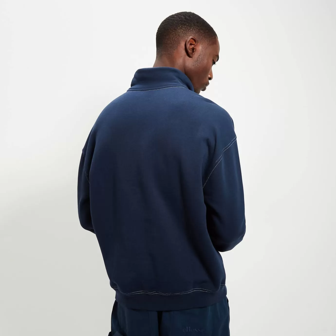 Ellesse Sartoria | T-shirts | All Clothing-Men's Roane 1/4 Zip Top Navy