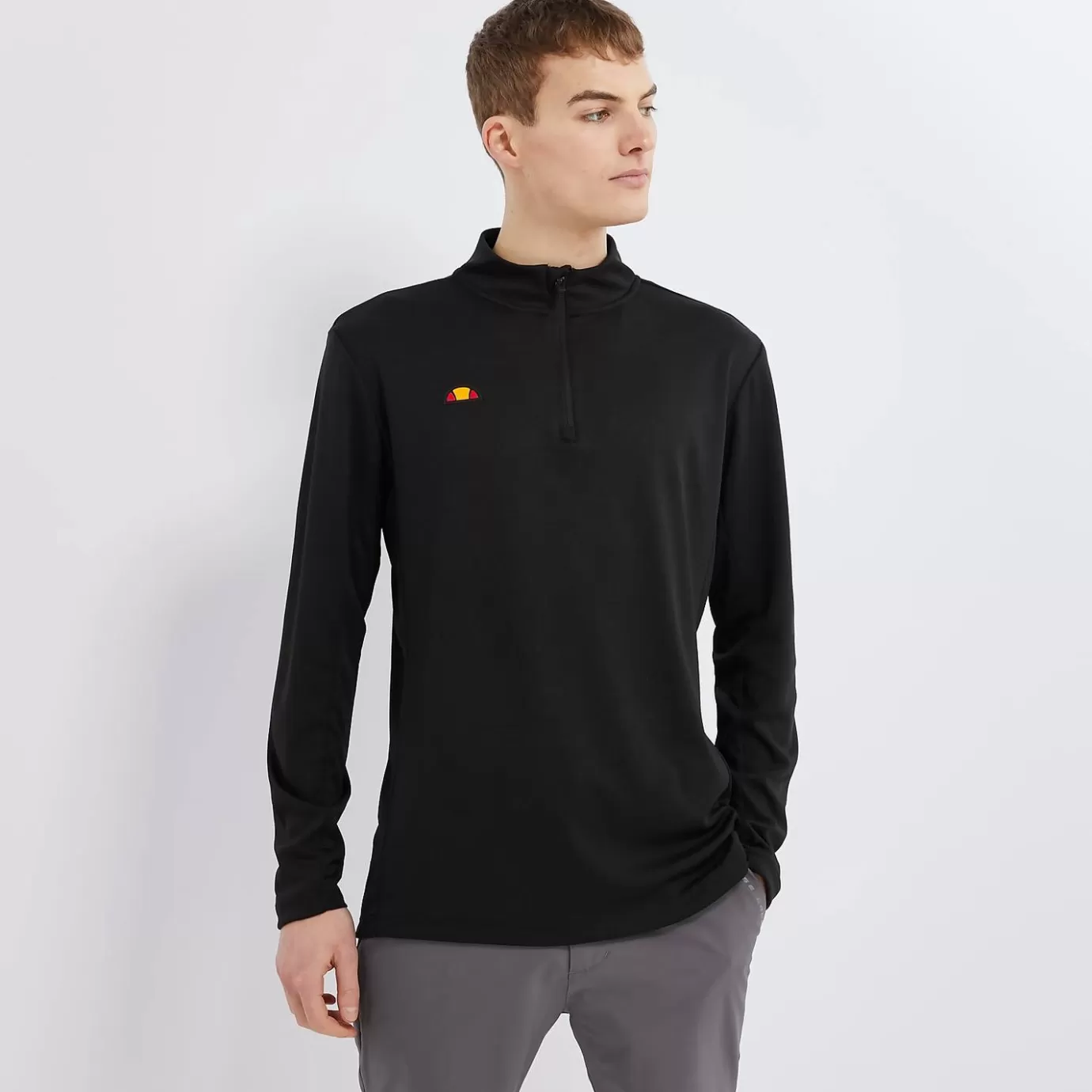 Ellesse Golf | T-shirts-Men's Rolbi 1/2 Zip Top Black