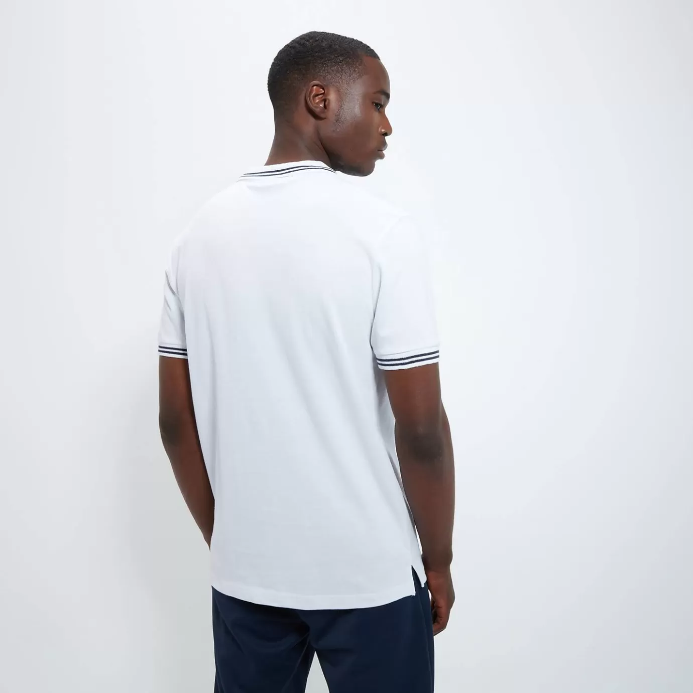 Ellesse Polos | T-shirts | All Clothing-Men's Rooks Polo Navy/White