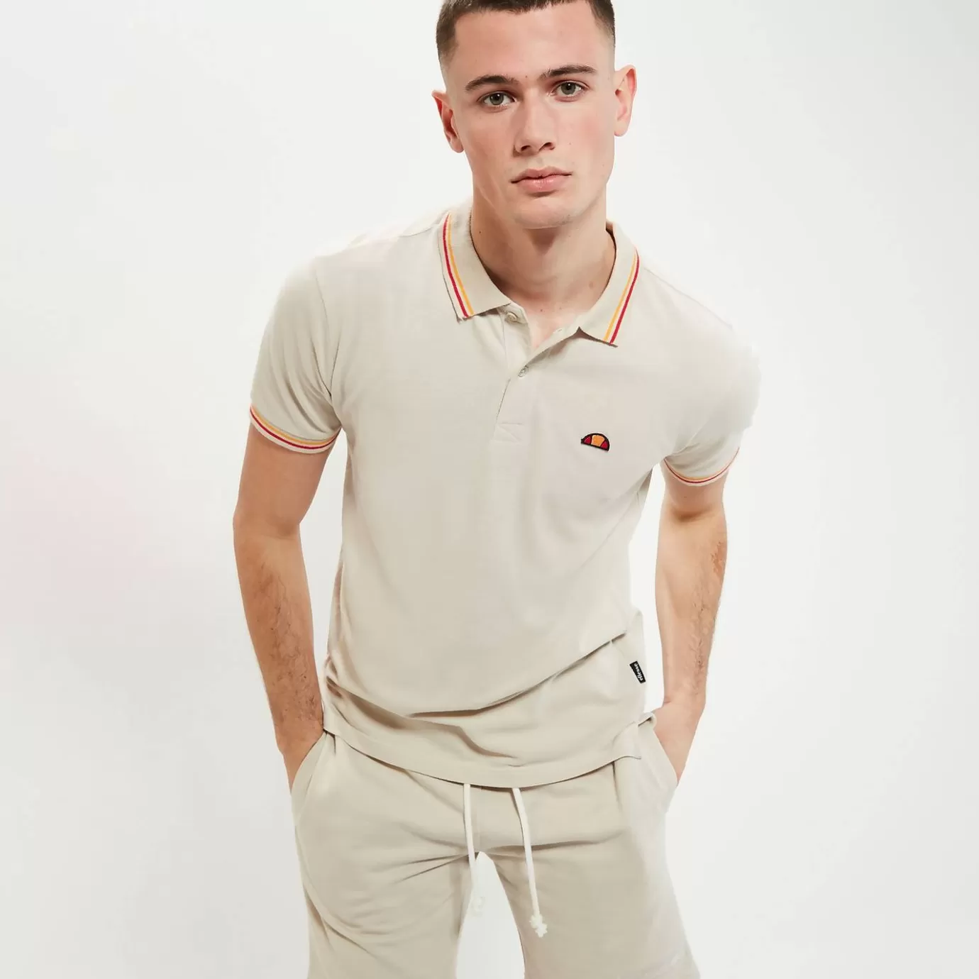 Ellesse Golf | Polos | T-shirts-Men's Rooks Polo Shirt Beige