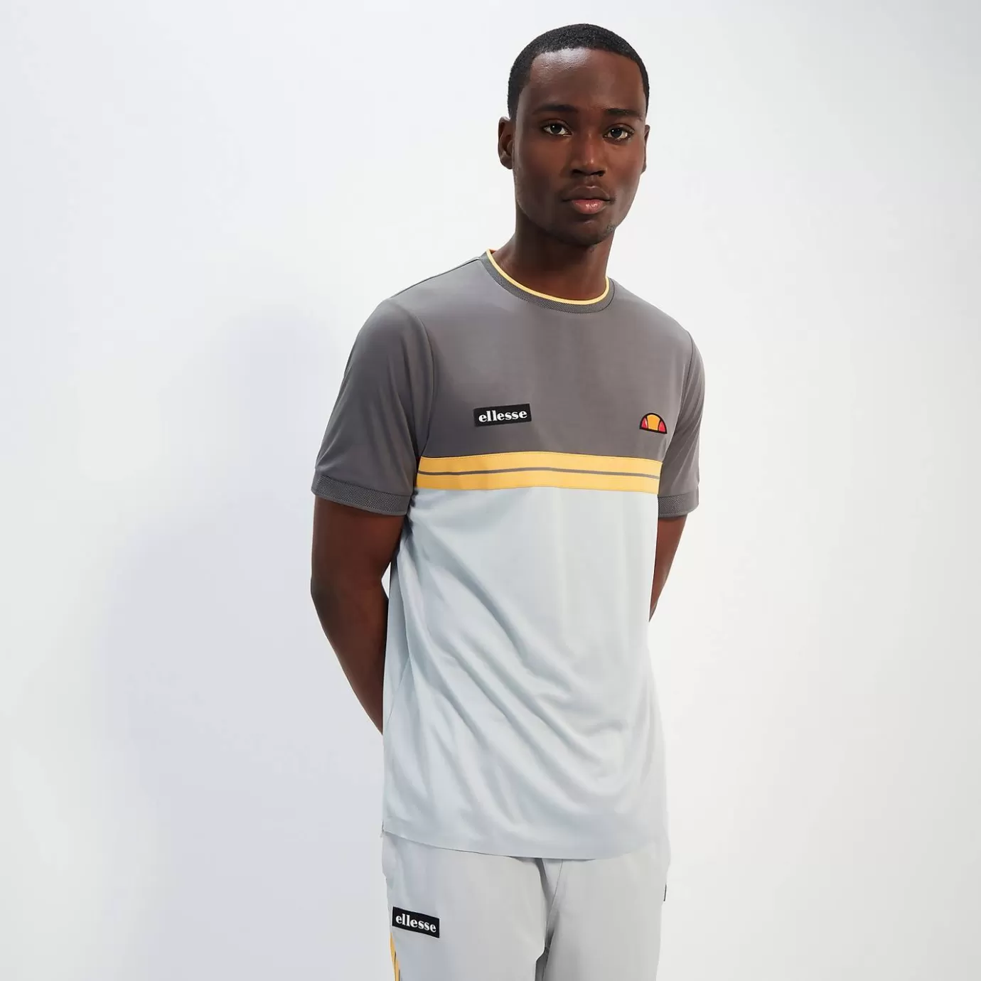 Ellesse Tennis | Fitness | T-shirts-Mens Vernon Tee Light Grey