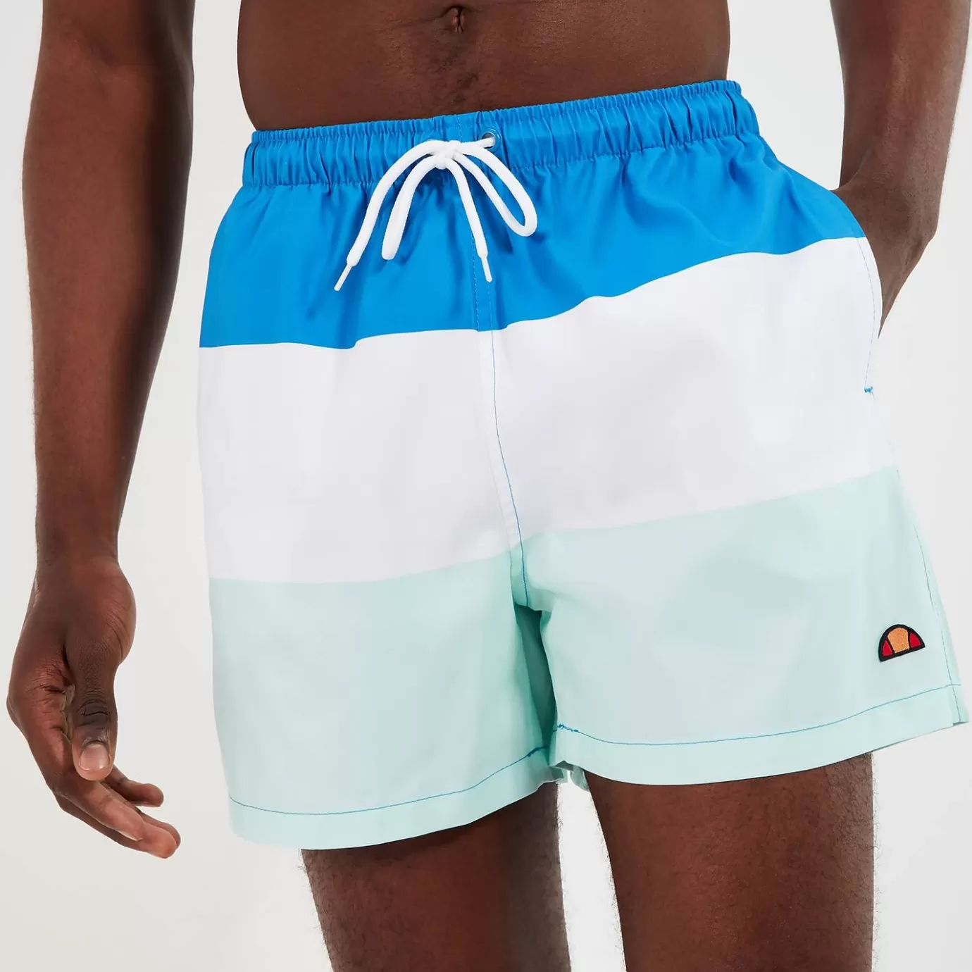 Ellesse Swimwear-Men's Vespore Swim Short Blue/Light Blue/Off White