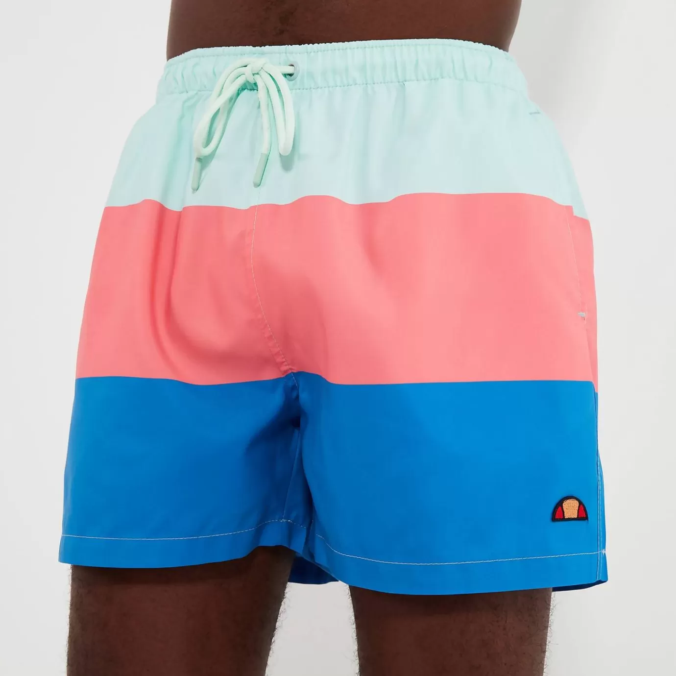 Ellesse Swimwear | All Clothing-Men's Vespore Swim Short Blue/Pink Light Blue/Pink/Blue