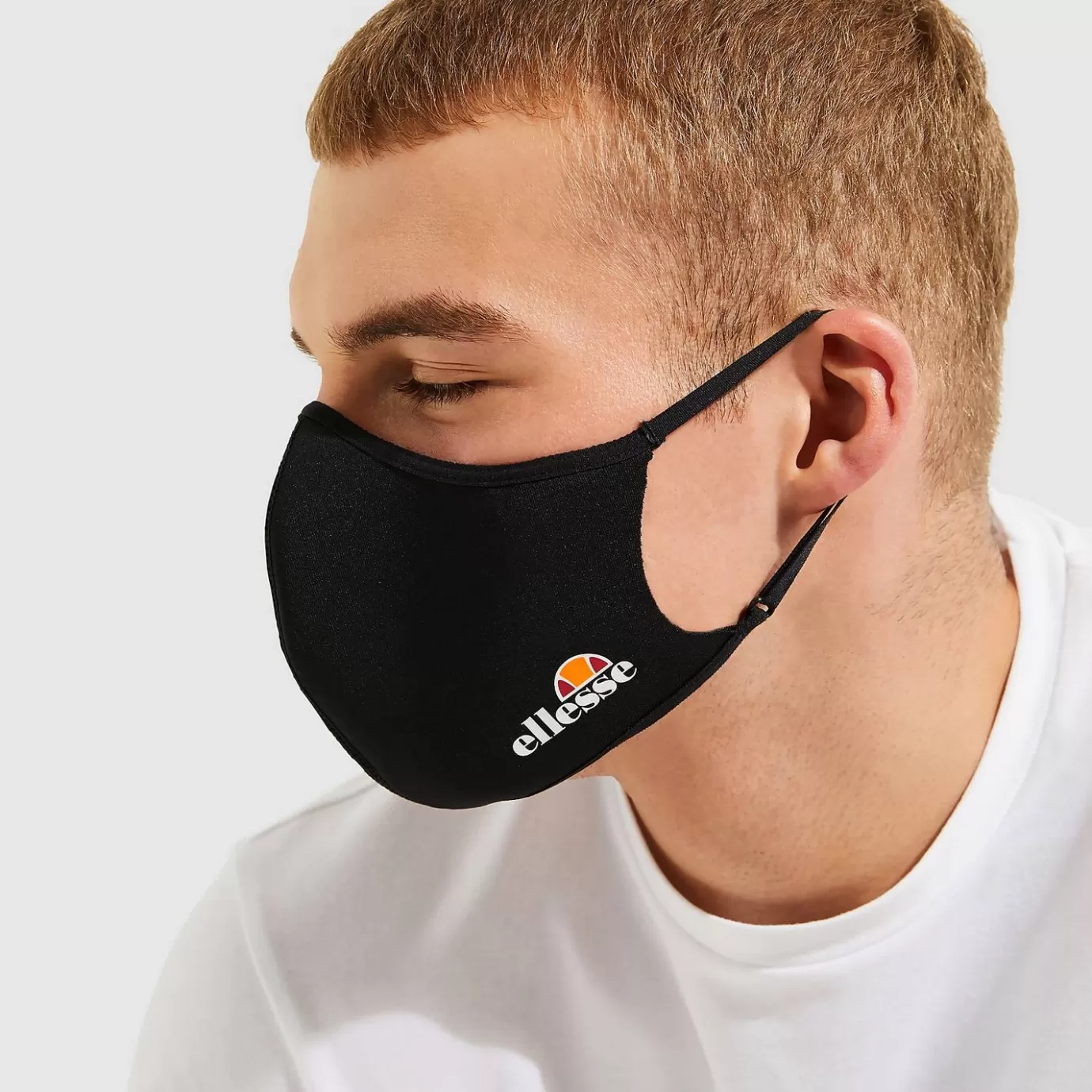 Ellesse -Palsito 3PK Face Covering Black