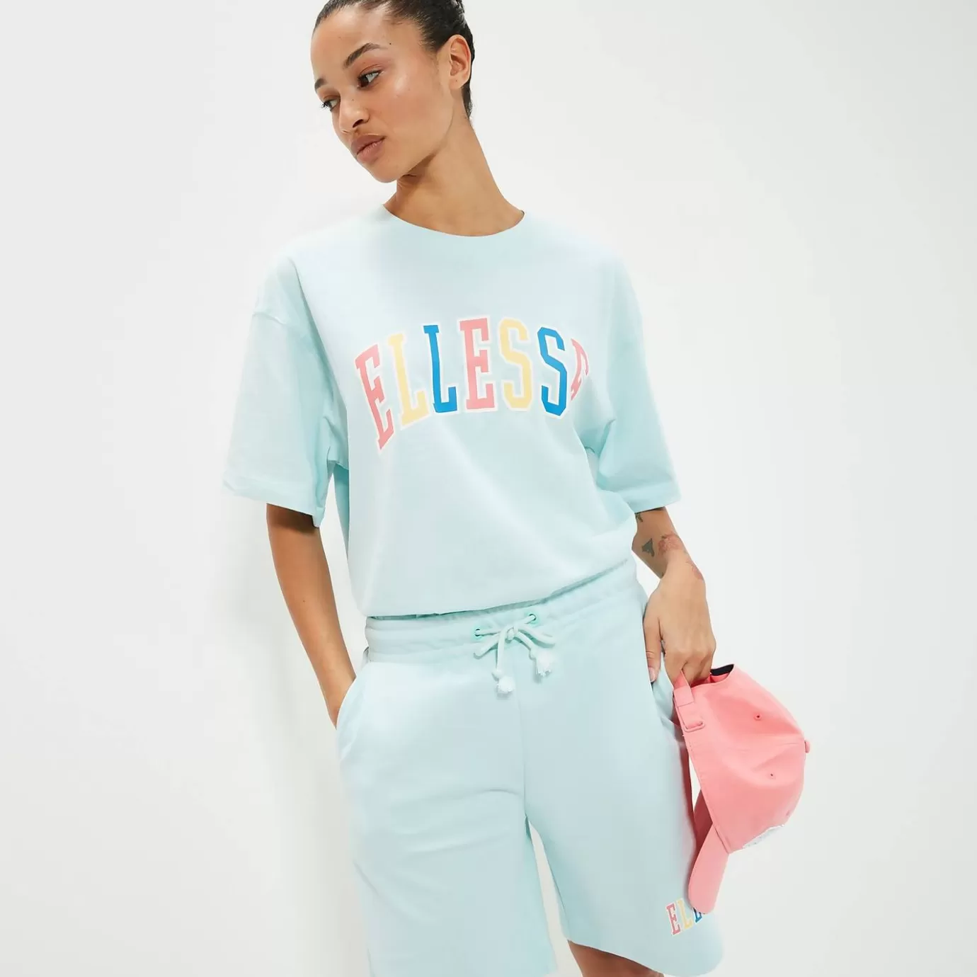 Ellesse Tops | Tops | Genderless | Festival Looks | T-shirts-Unisex Calipsi Tee Light Blue