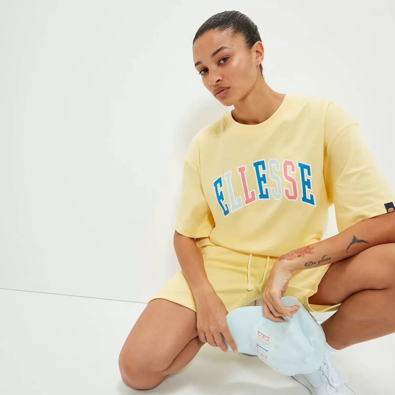 Ellesse Tops | Tops | Tops | Genderless | Festival Looks | T-shirts-Unisex Calipsi Tee Light Yellow