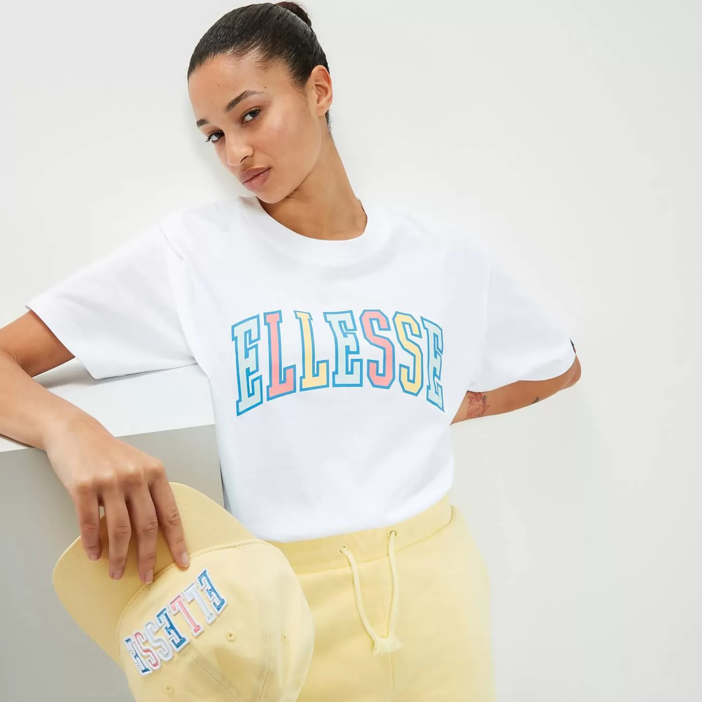 Ellesse Tops | Tops | Tops | Genderless | Festival Looks | T-shirts | All Clothing-Unisex Calipsi Tee White