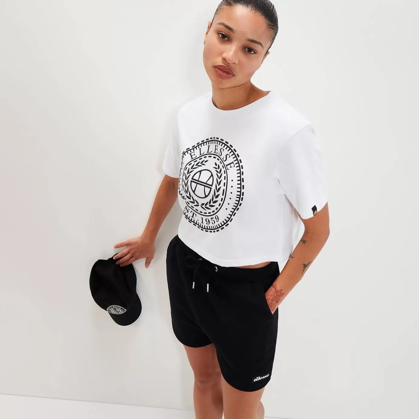 Ellesse Tops | Tops | Festival Looks-Women's Carala Crop T-shirt White