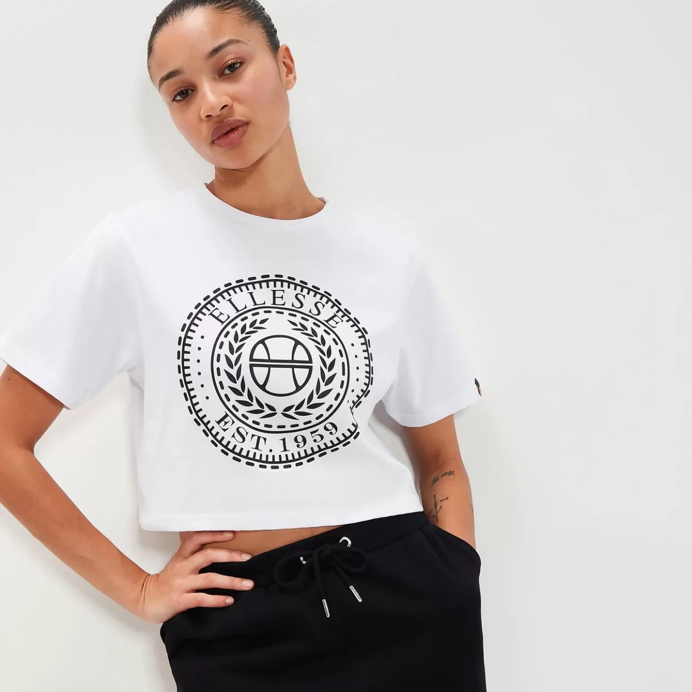 Ellesse Tops | Tops | Festival Looks-Women's Carala Crop T-shirt White