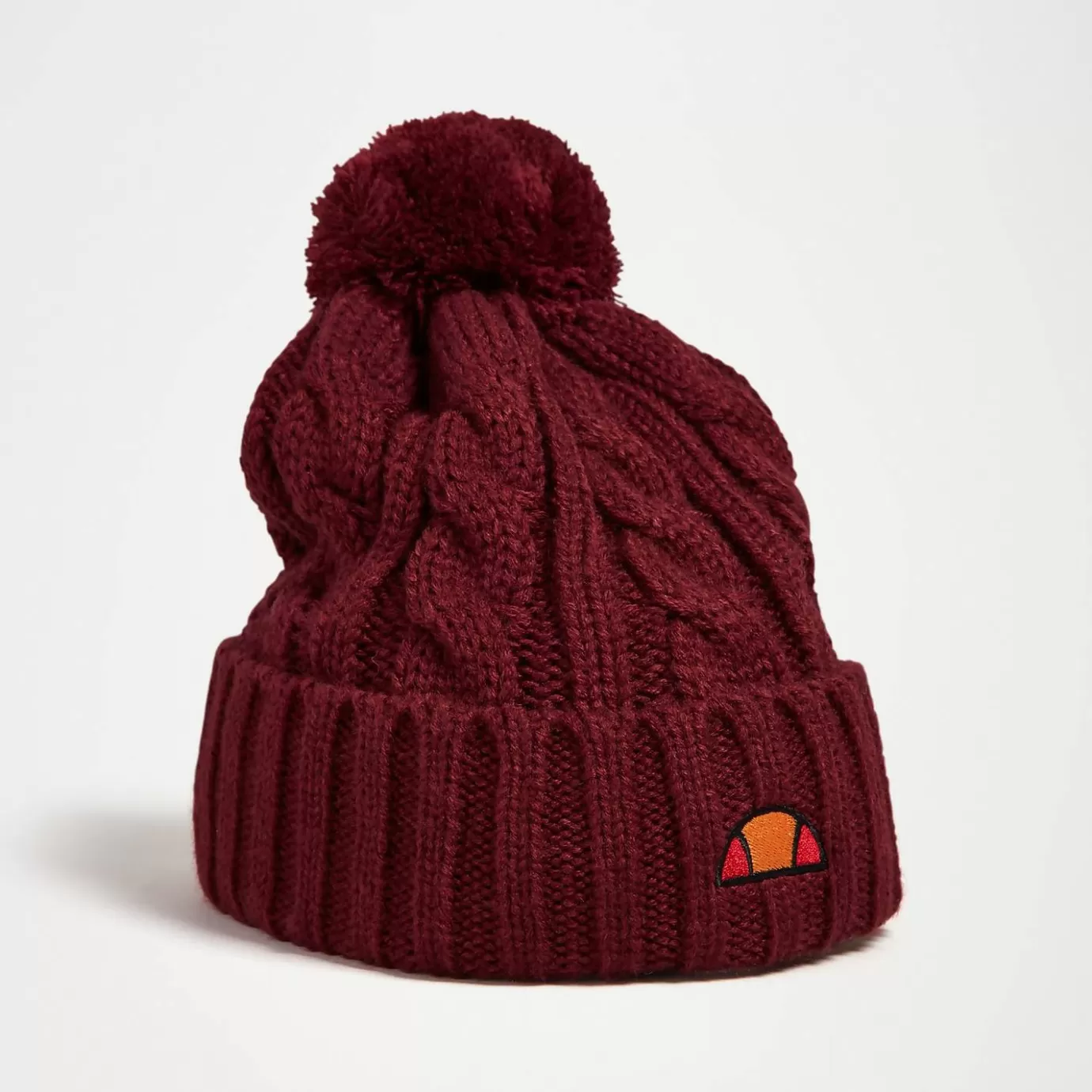 Ellesse Sartoria-Women's Hanna Pom Pom Beanie Burgundy