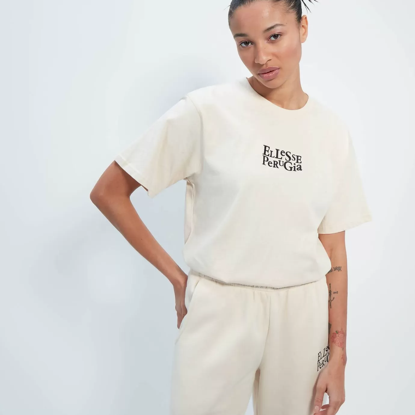 Ellesse Sartoria | Tops-Women's Lorendana Tee Off White