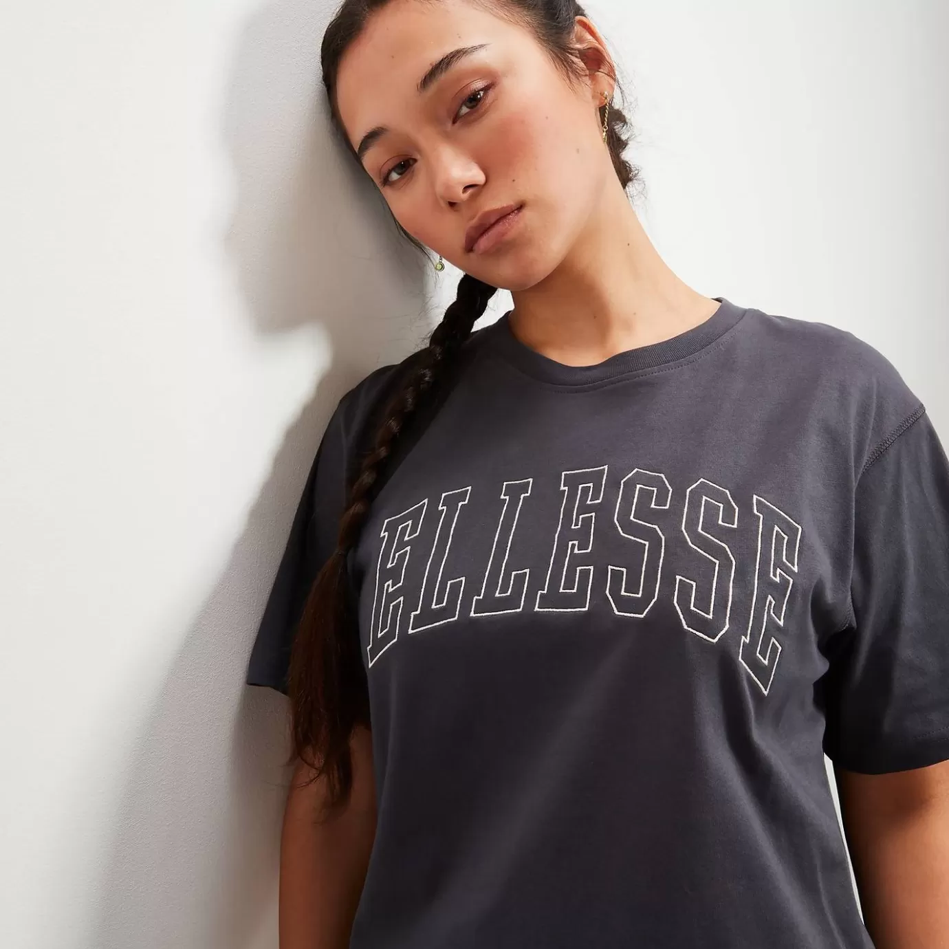 Ellesse Tops-Women's Silvestri Tee Dark Grey