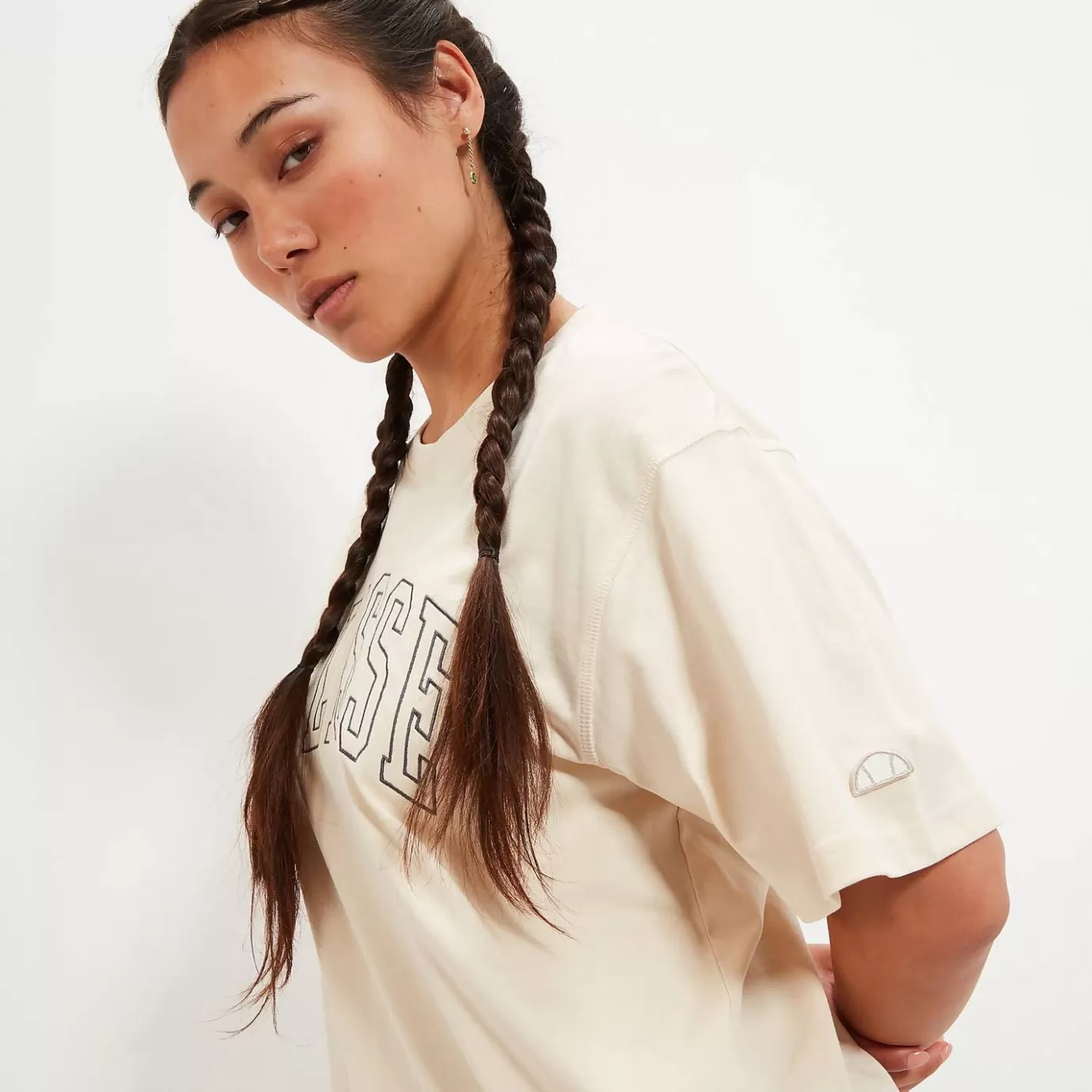 Ellesse Tops-Women's Silvestri Tee Off White