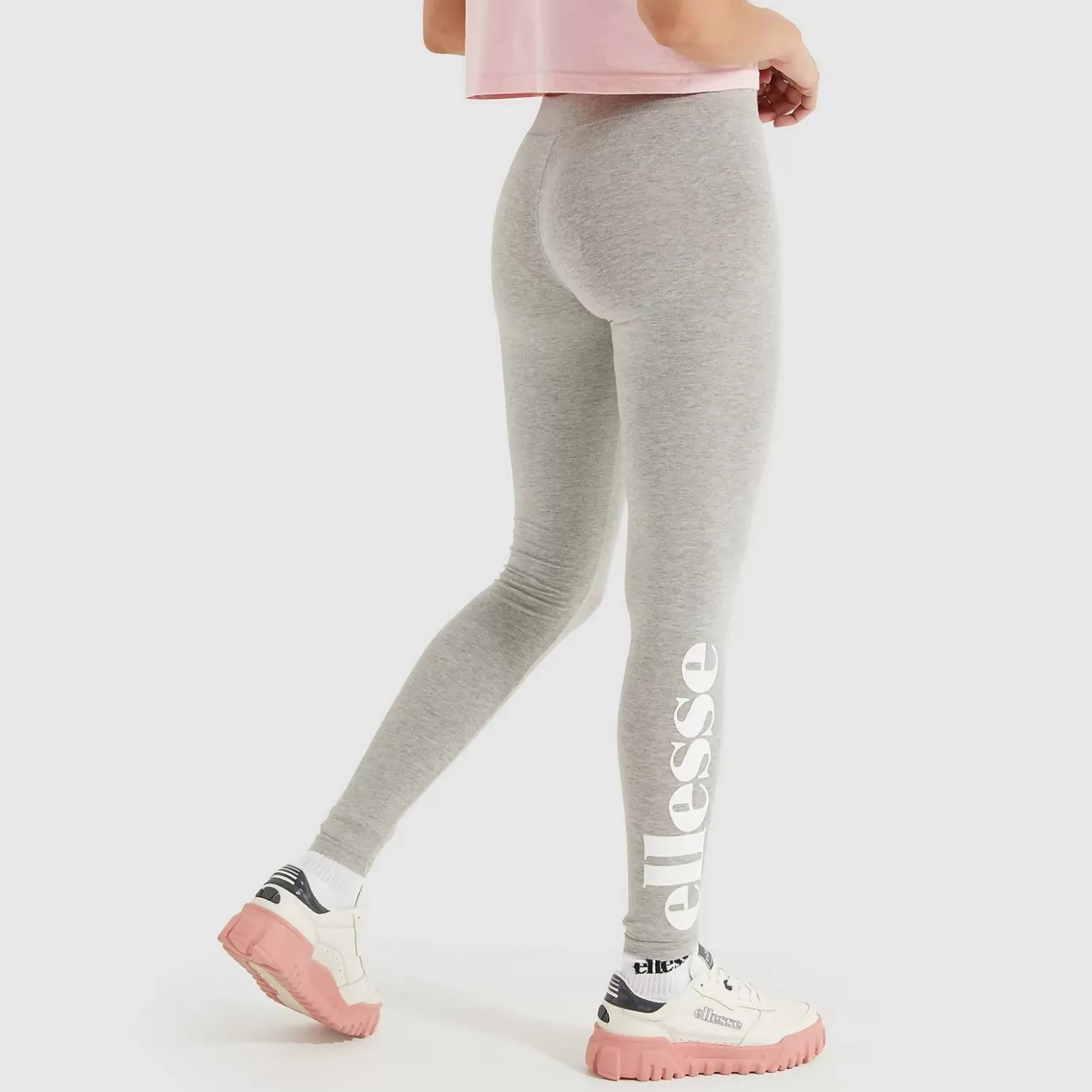 Ellesse Joggers & Leggings-Women's Solos 2 Legging Grey Marl