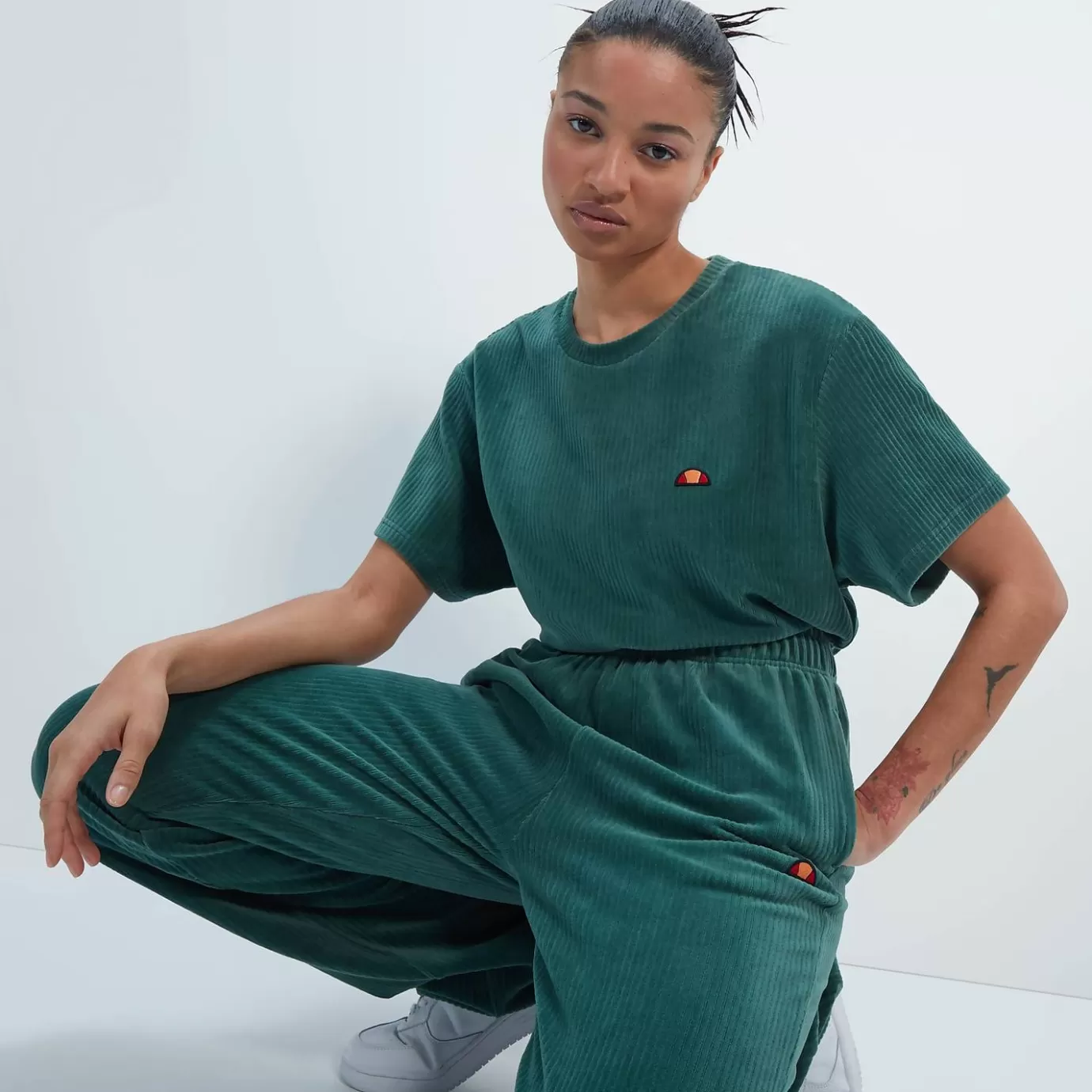 Ellesse Sartoria | Tops-Women's Vanenna Tee Dark Green