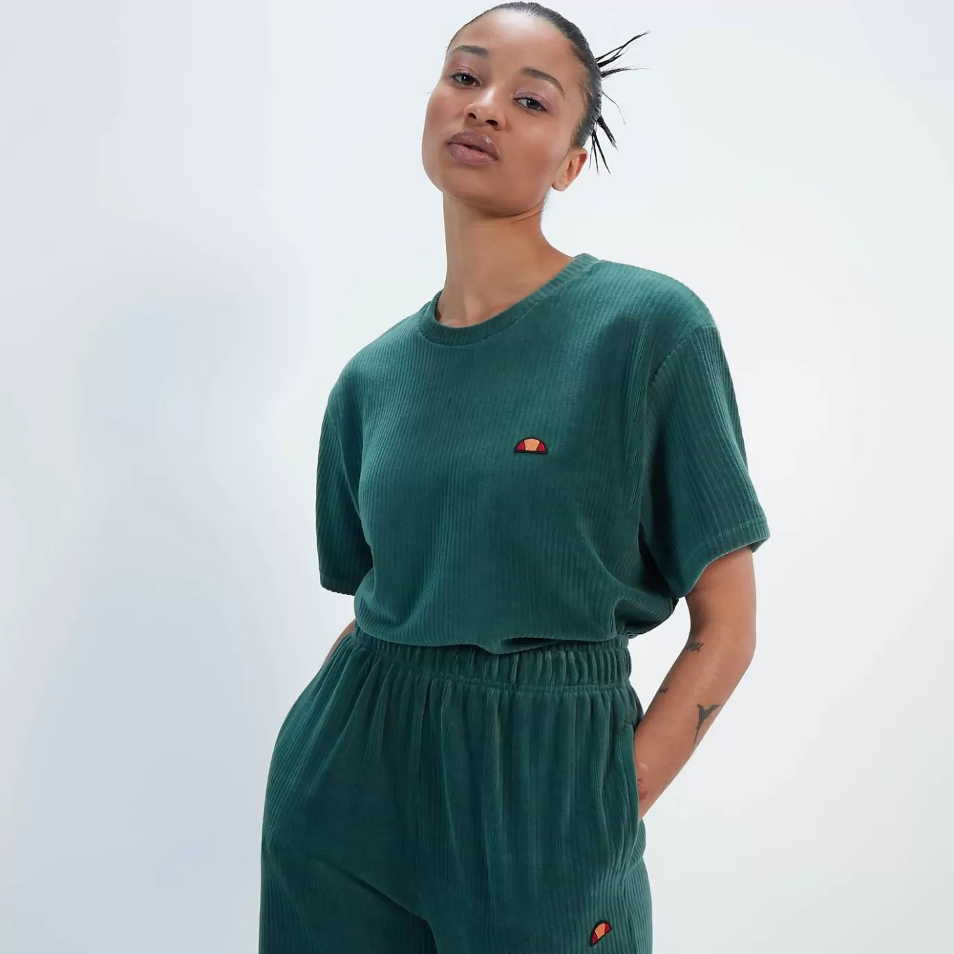 Ellesse Sartoria | Tops-Women's Vanenna Tee Dark Green