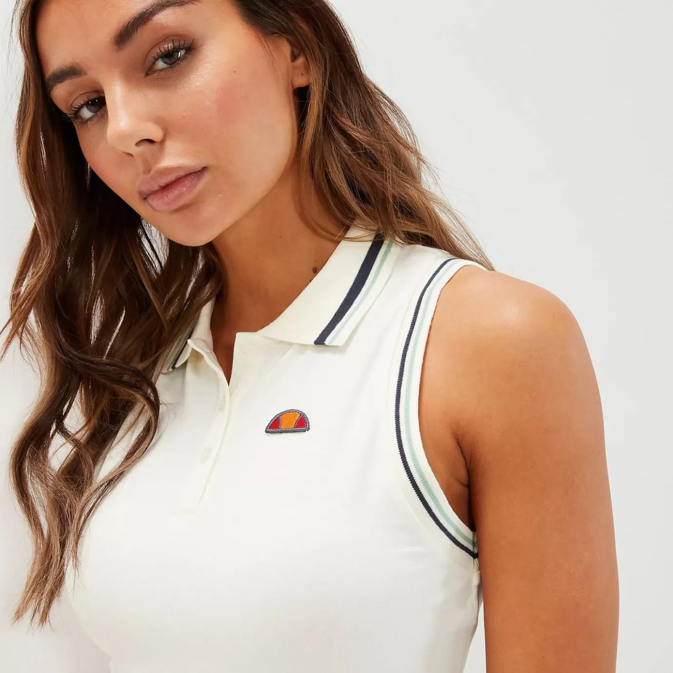 Ellesse Tops | Tops-Women's Villati Crop Vest Off White