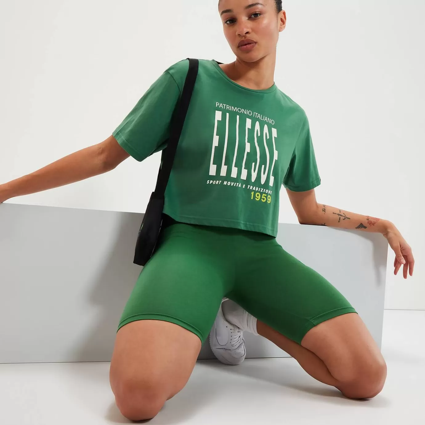 Ellesse Tops | Tops | Festival Looks-Women's Volia Crop T-Shirt Green