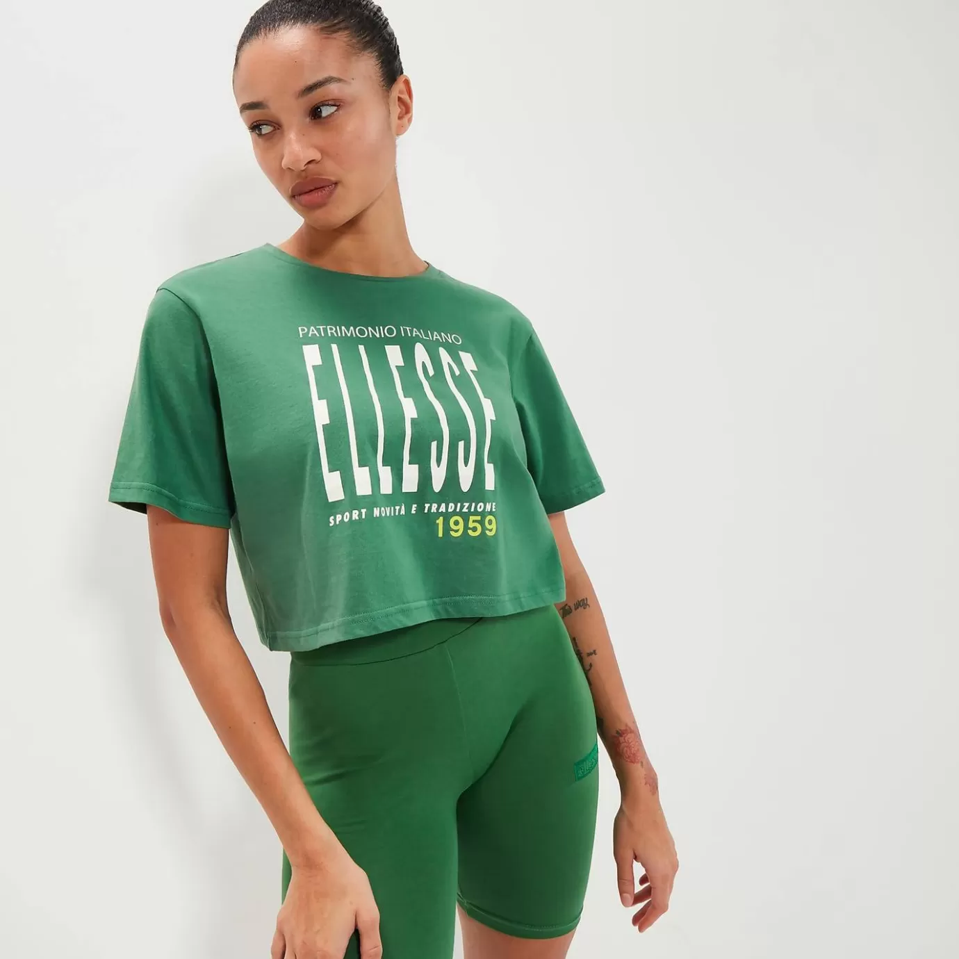 Ellesse Tops | Tops | Festival Looks-Women's Volia Crop T-Shirt Green